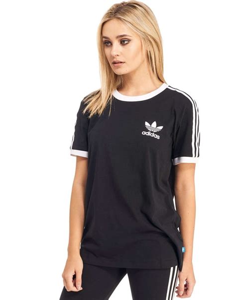 schwarze t-shirts dame adidas|Women .